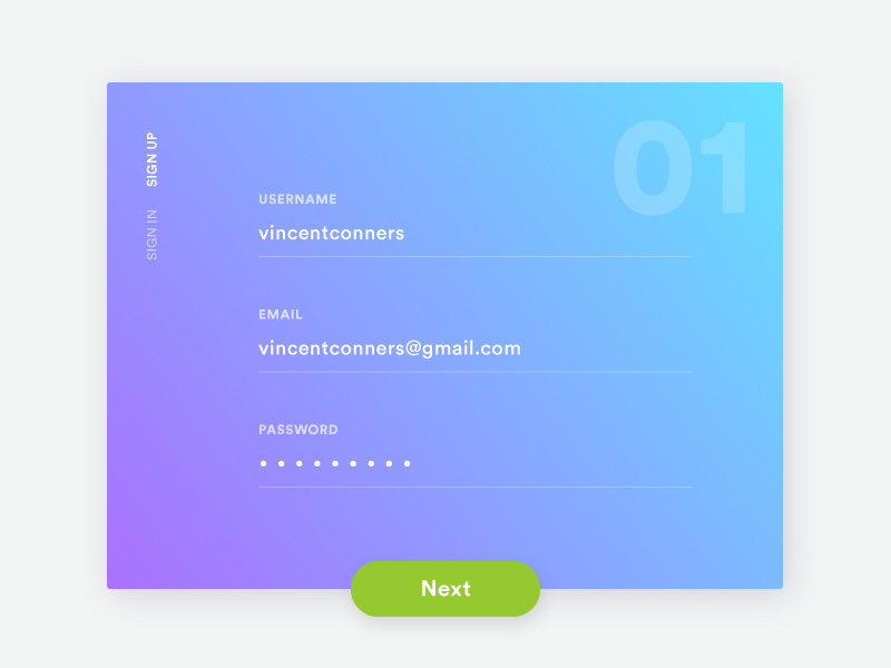 Daily UI 001 Signup